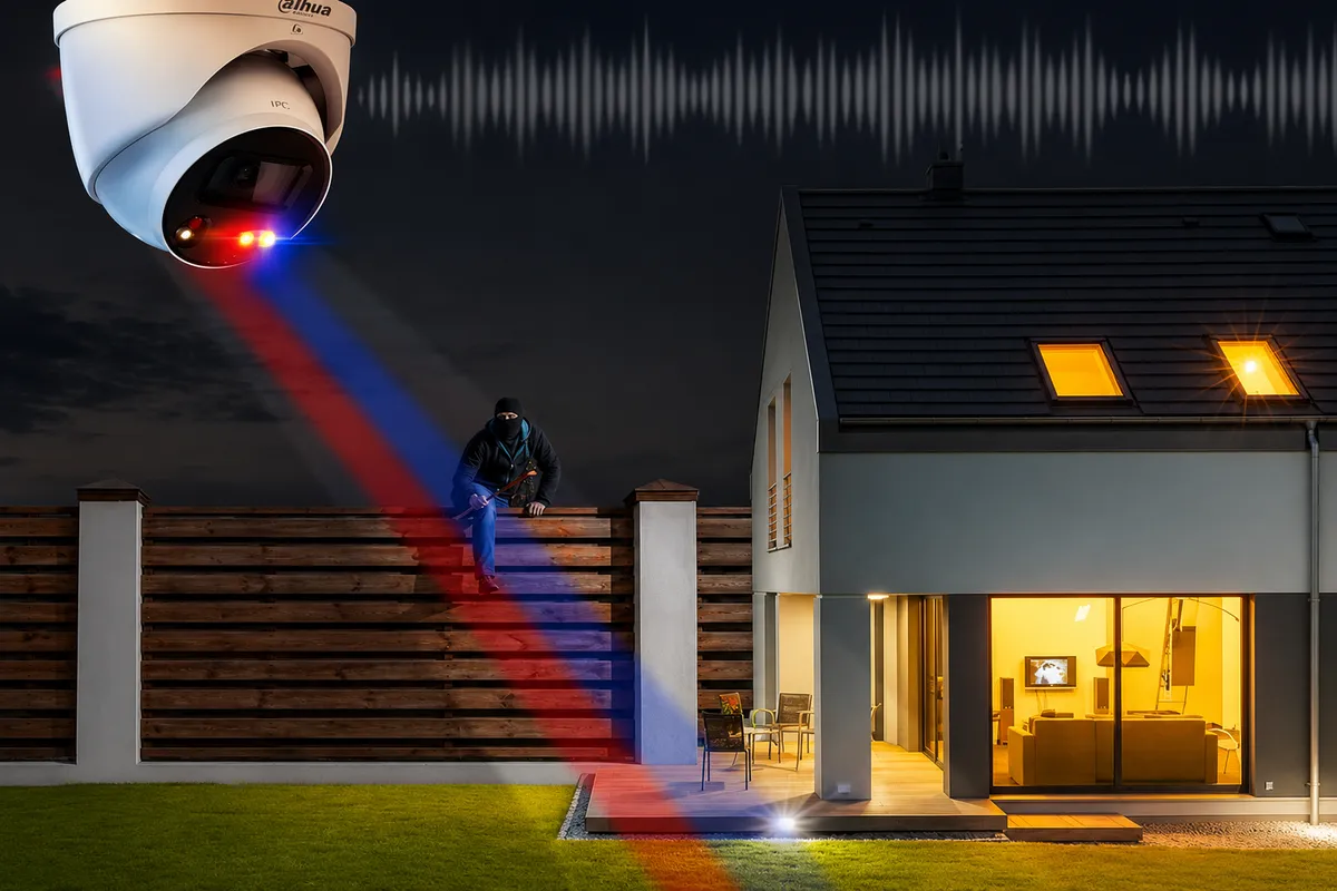 Caméra de surveillance avec alarme intégrée et détection d'intrusion à Annecy